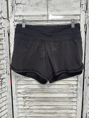 Women's Black Lululemon Run Times Shorts size 10